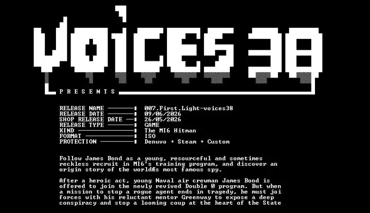 上线两周遭破解！voice38攻破《007初露锋芒》D加密