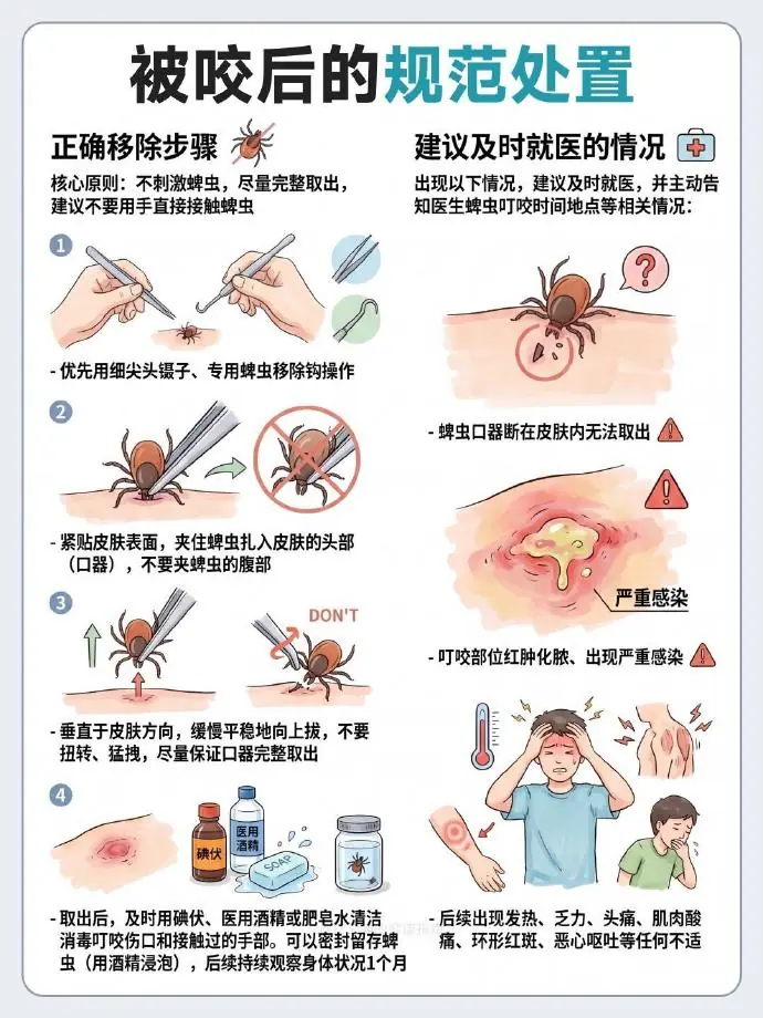 男子被蜱虫叮咬涂花露水使其脱落!专家:绝对不能涂