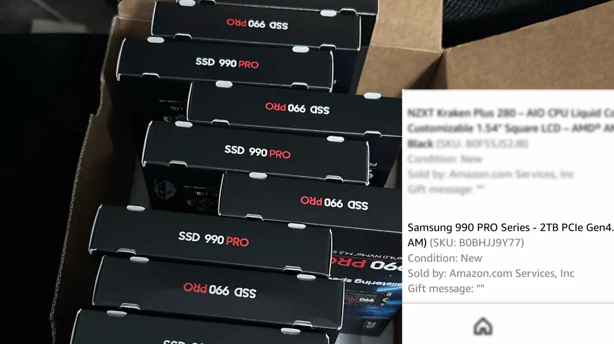 买1块到手10块!亚马逊误发三星SSD 总值近3.3万元