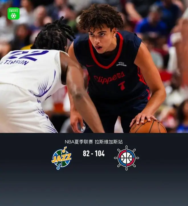 快船104-82大胜爵士,瓦格勒23分&单节18分,彼得森23分