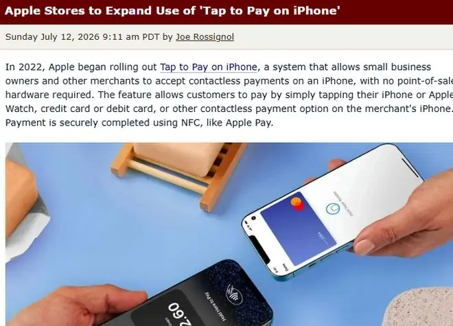苹果门店告别传统POS机,iPhone直接当收银台
