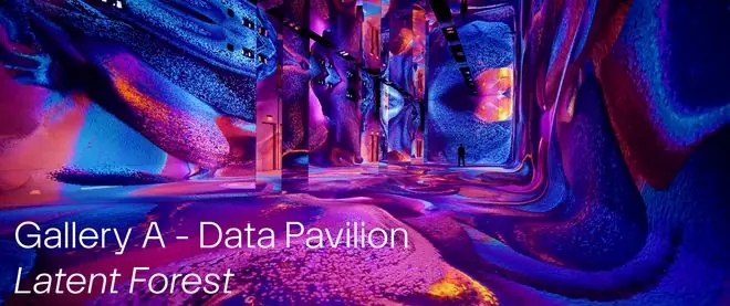《Machine Dreams: Rainforest》第一个展厅 图源：Dataland官网