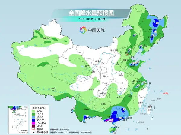 广西广东局地需警惕叠加降雨致灾 中东部高温发展闷热升级